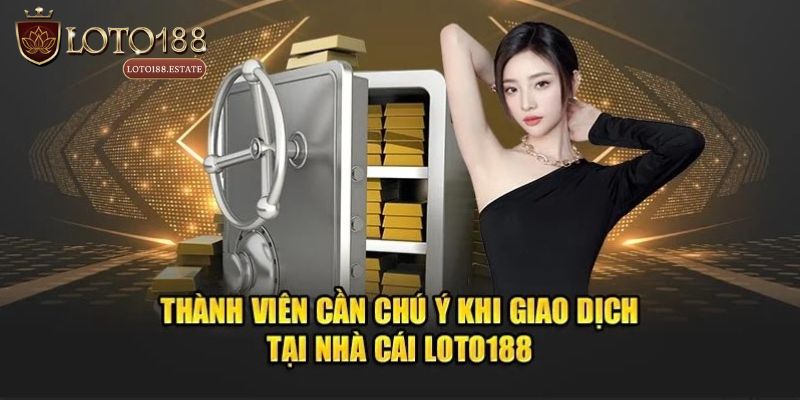 Nạp Tiền Loto188 - Chia Sẻ Quy Trình Giao Dịch Đơn Giản 4 Một số lưu ý quan trọng khi nạp tiền Loto188